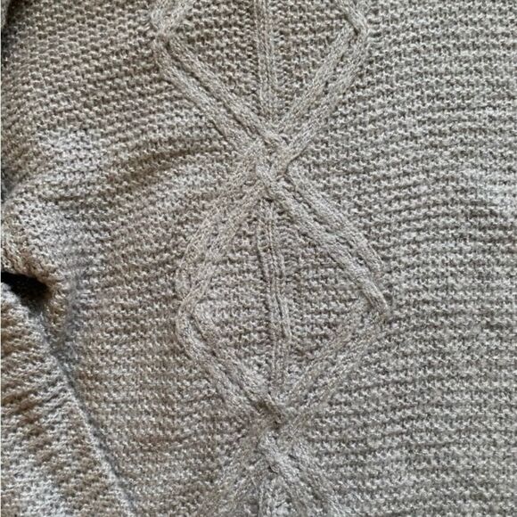 Sonoma Double Cable Cowl Neck Sweater with Metallic Threading - Picture 3 of 5